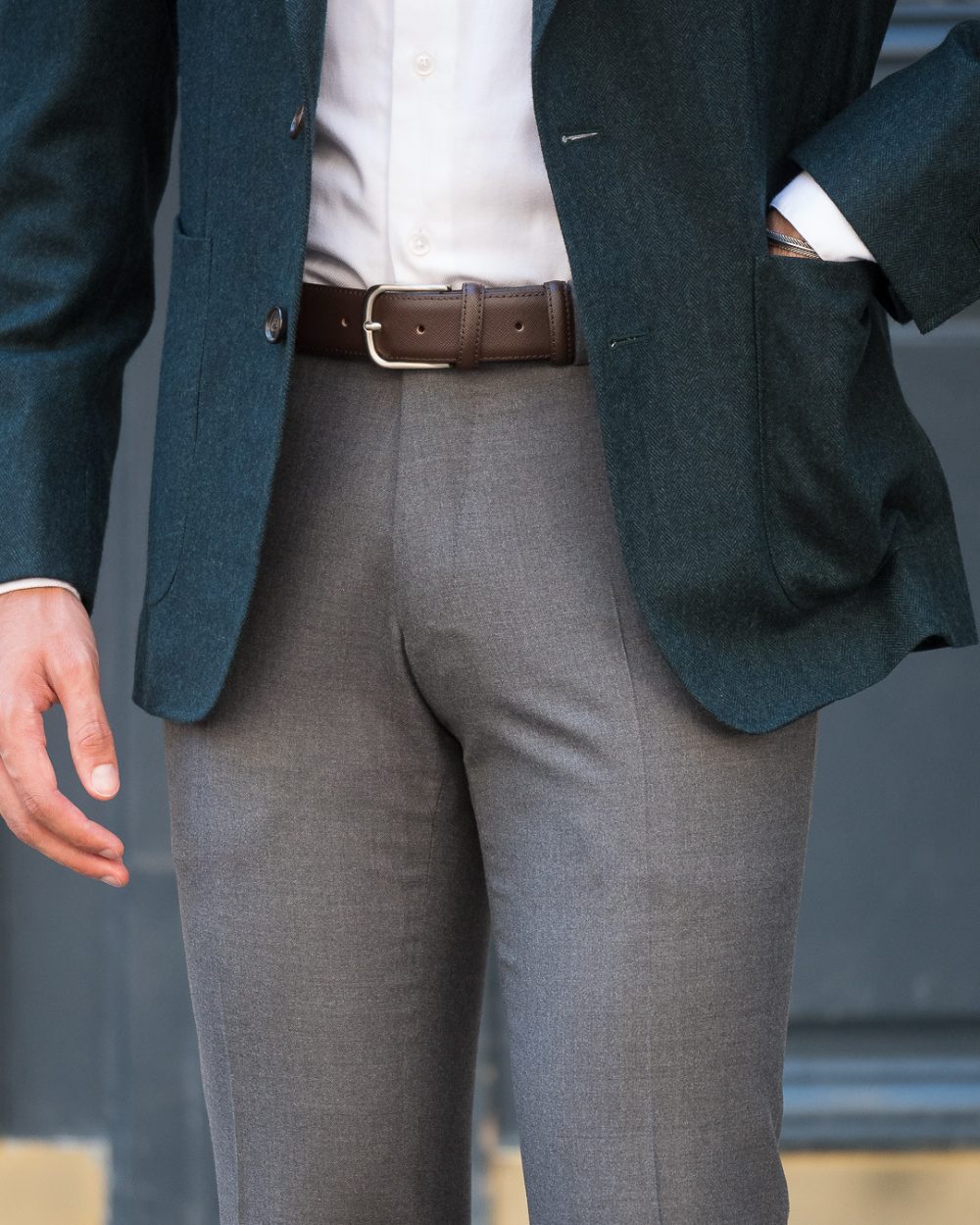 S1 / Coupe Ajustée - Pantalon en Flanelle