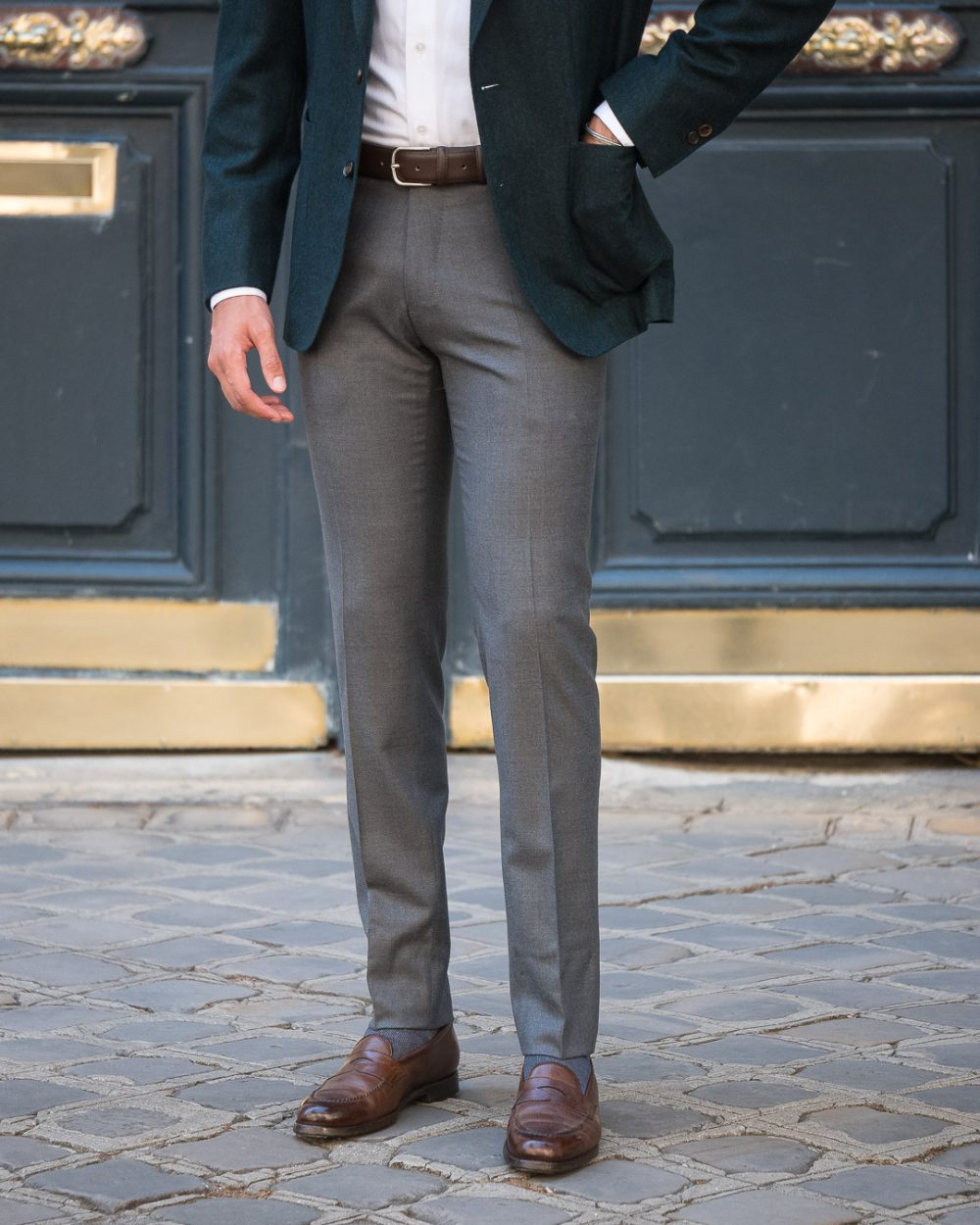 S1 / Coupe Ajustée - Pantalon en Flanelle