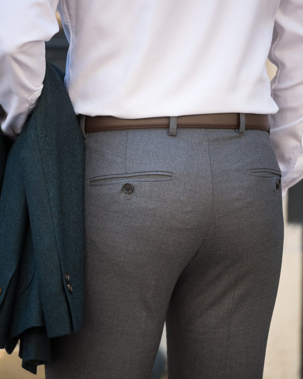 S1 / Coupe Ajustée - Pantalon en Flanelle