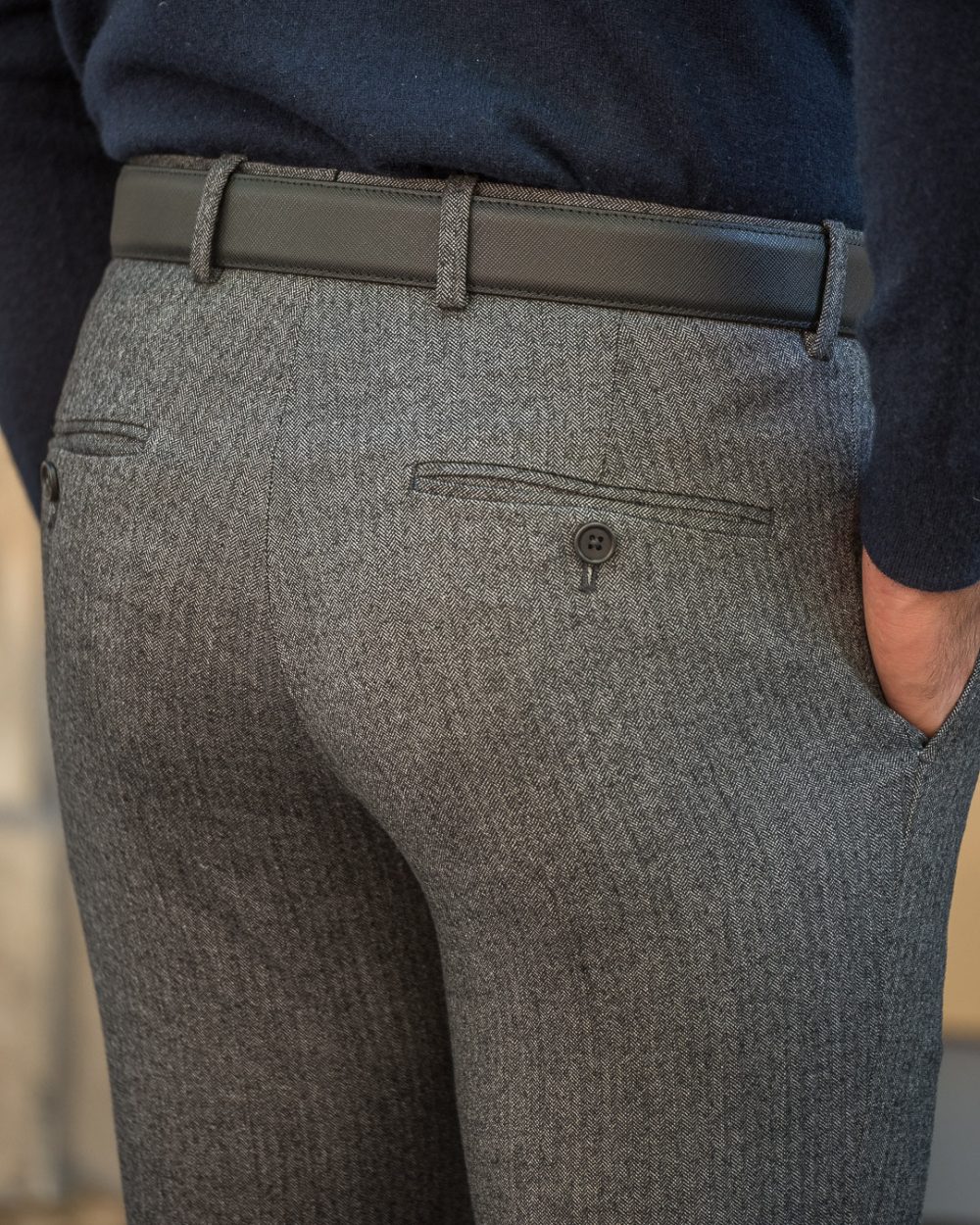 S1 / Fit Cut - Herringbone wool and cashmere