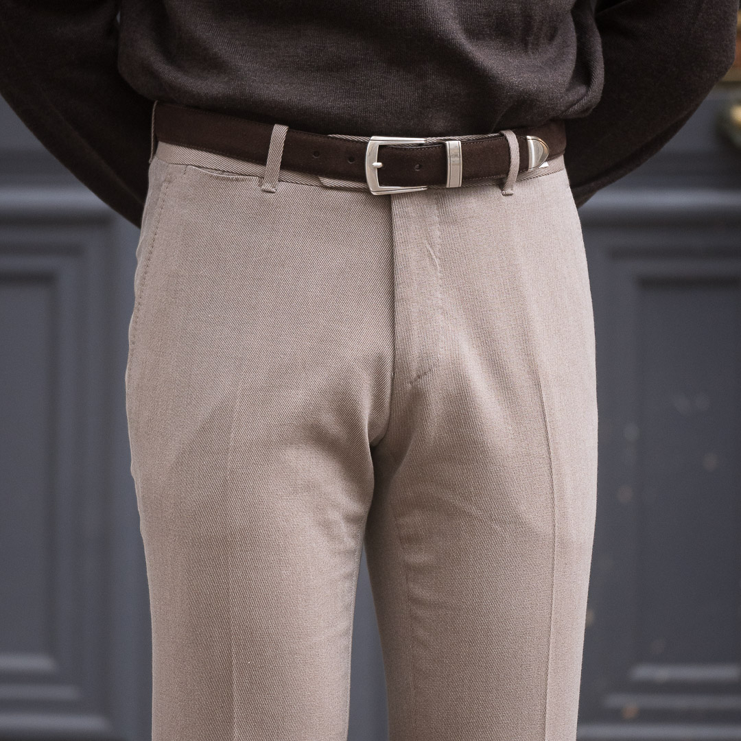 S1 Fit Trousers / Cotton Wool Whipcord | Scavini