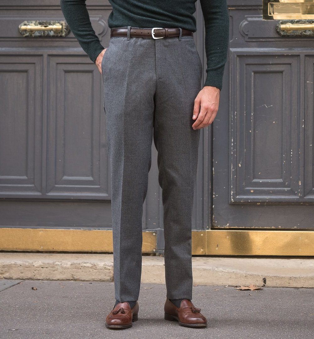 S2 Classic Cut Trousers / Wool Flannel