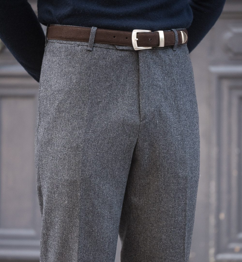 S2 Classic Cut Trousers / Houndstooth Flannel
