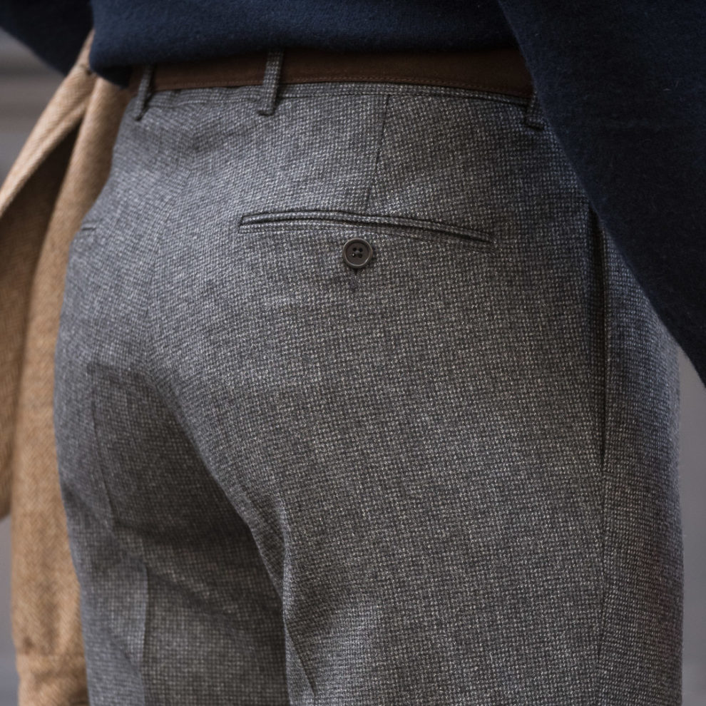 Pantalon Coupe Classique S2 / Flanelle Pied de Poule