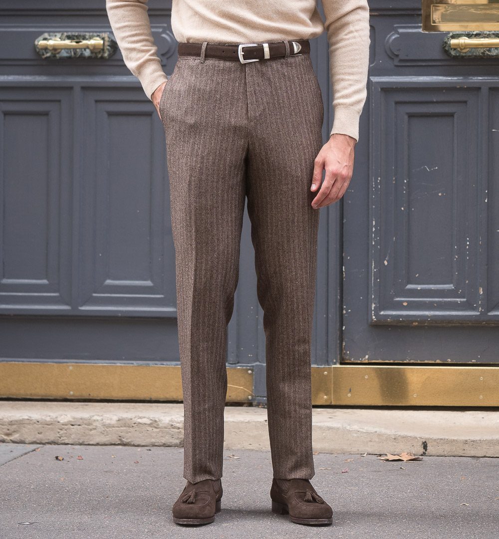 Pantalon Coupe Classique S2 / Tweed Chevron