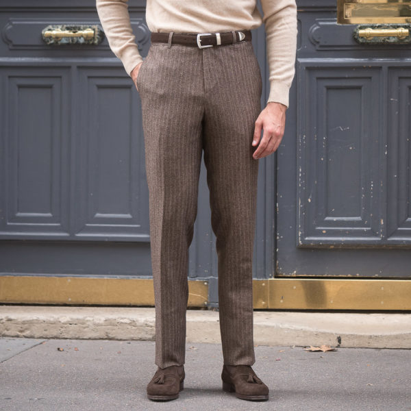Pantalon skinny en coton stretch prune effet froissé à taille élastiquée  réglable par crochet et œillet NAME IT - CCV Mode