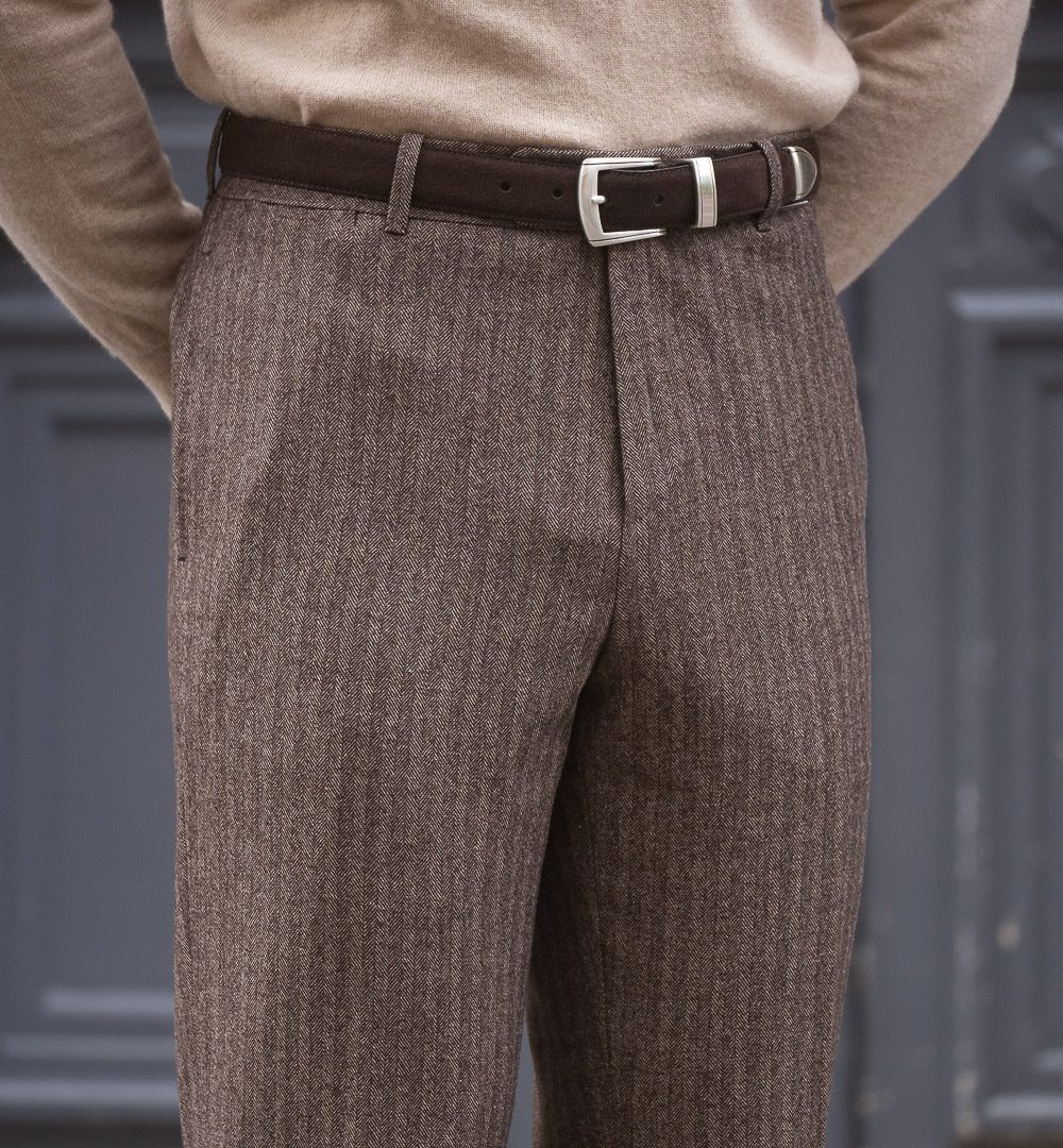Pantalon Coupe Classique S2 / Tweed Chevron