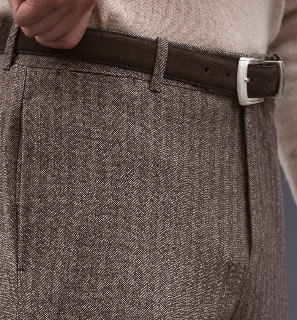 Pantalon Coupe Classique S2 / Tweed Chevron