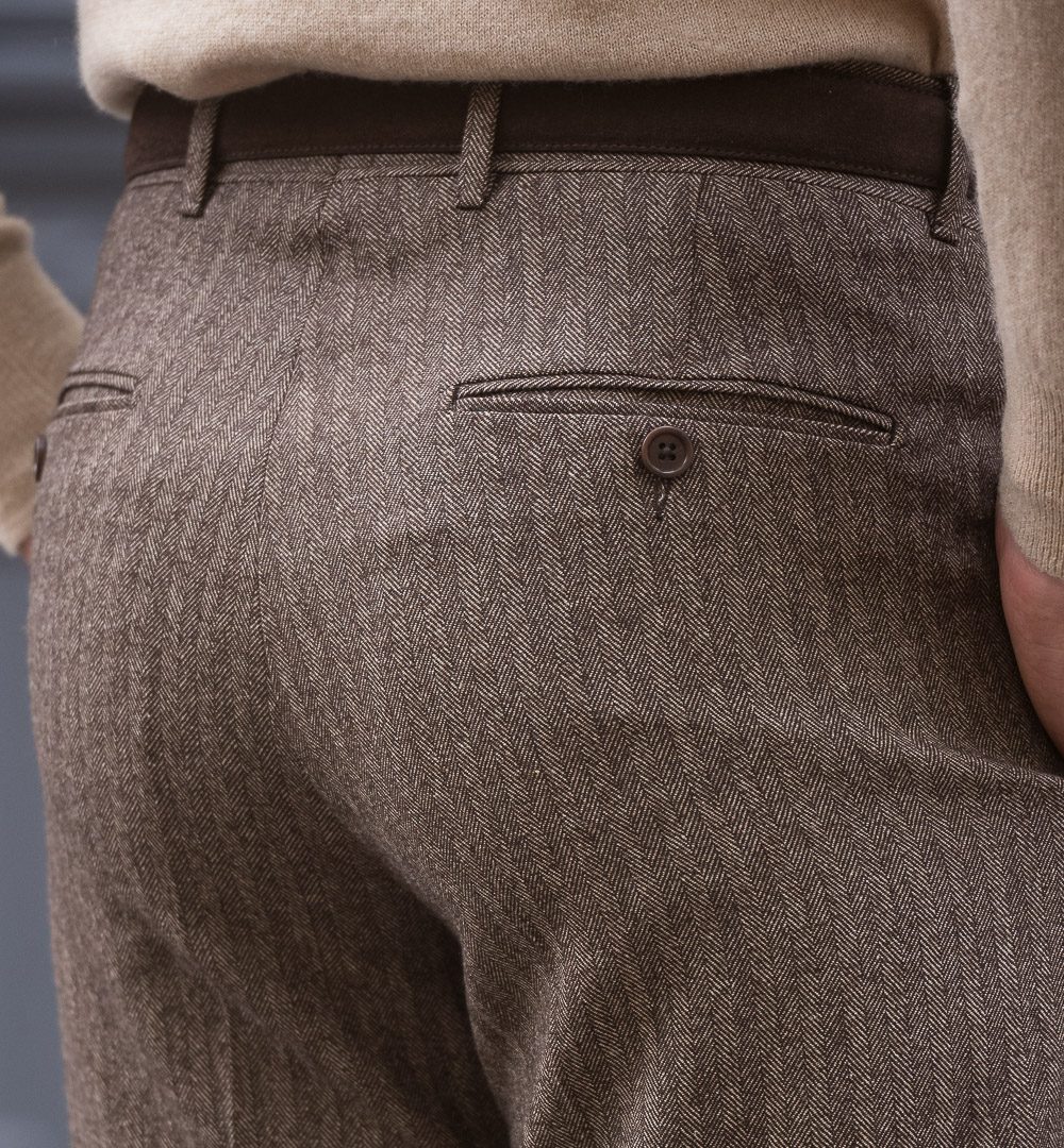 Pantalon Coupe Classique S2 / Tweed Chevron