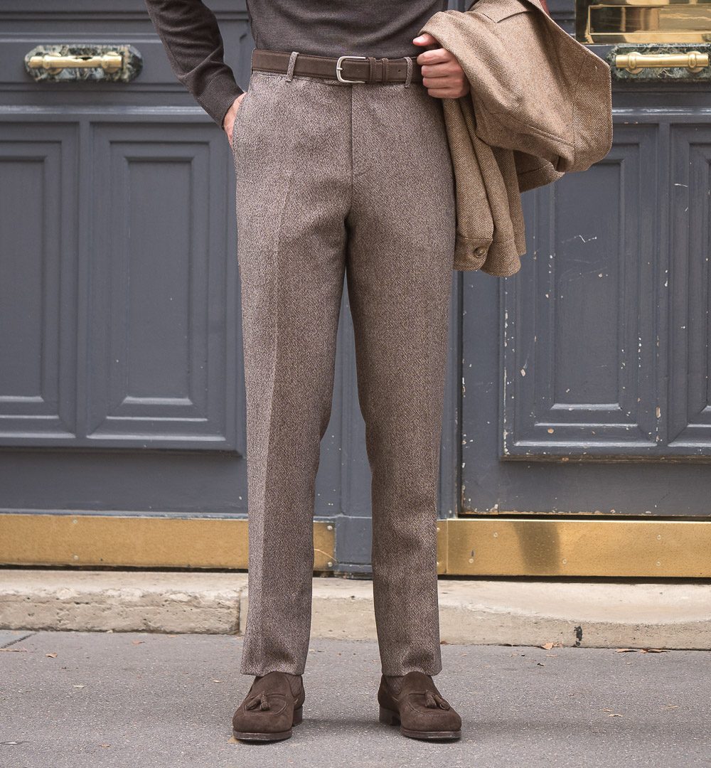 S2 Classic Cut Trousers / Wool Cotton Tweed