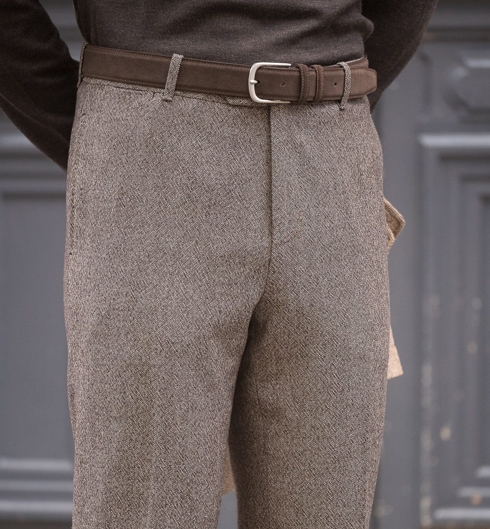 S2 Classic Cut Trousers / Wool Cotton Tweed
