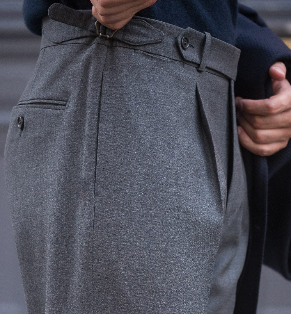 S3 Single Pleat Trousers / Worsted Wool