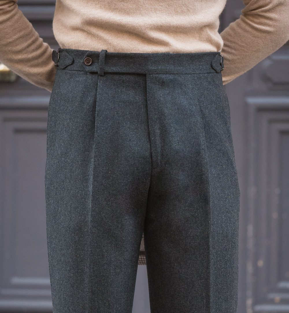 S3 Single Pleat Trousers / Donegal Tweed