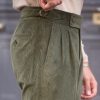 S4 Double Pleat Cut Trousers / Cotton & cashmere Trousers