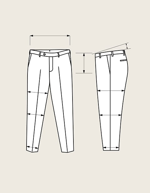 Pantalon Coupe Classique S2 / Lin Di Sondrio | Scavini