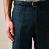 S2 Classic Cut Trousers / Wool & Linen Hopsack