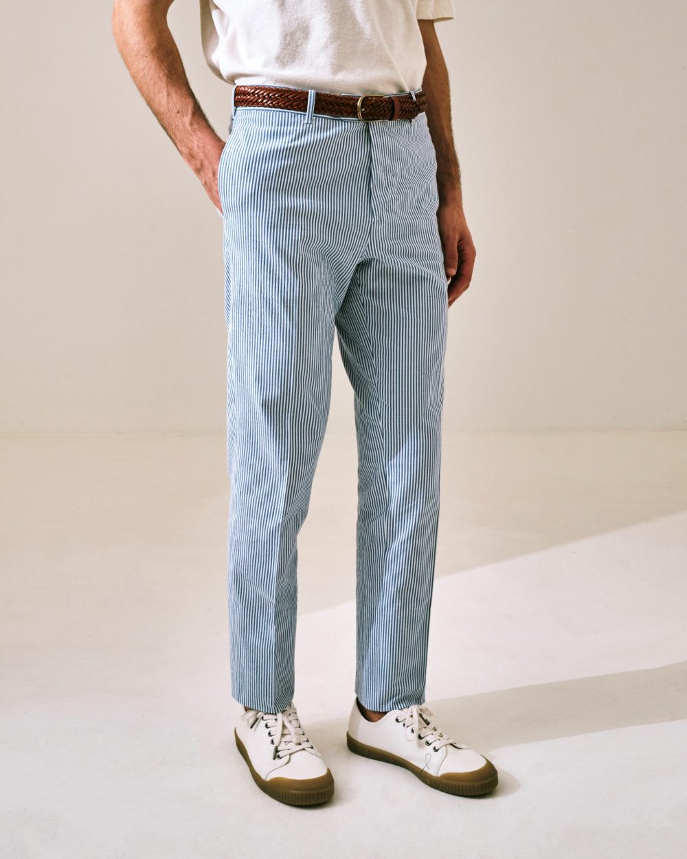 S2 Classic Cut Trousers / Seersucker