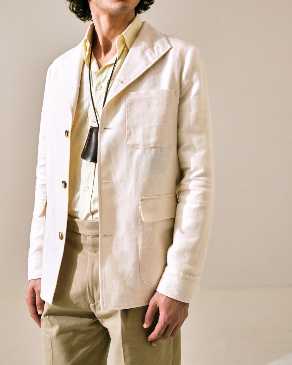 Teba Jacket / Wool & Linen Hopsack