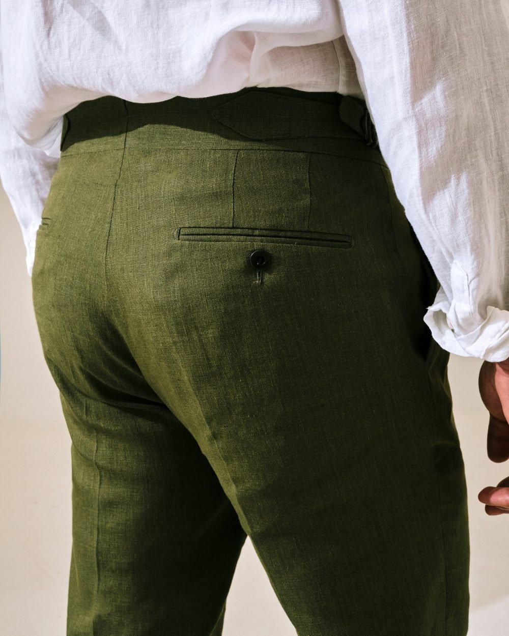 S4 Two Pleats Trousers / Linen & cotton