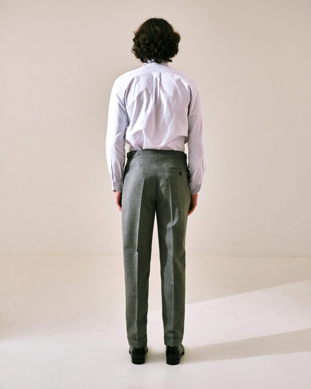 S3 One Pleat Trousers / Alfred Brown Cool Wool
