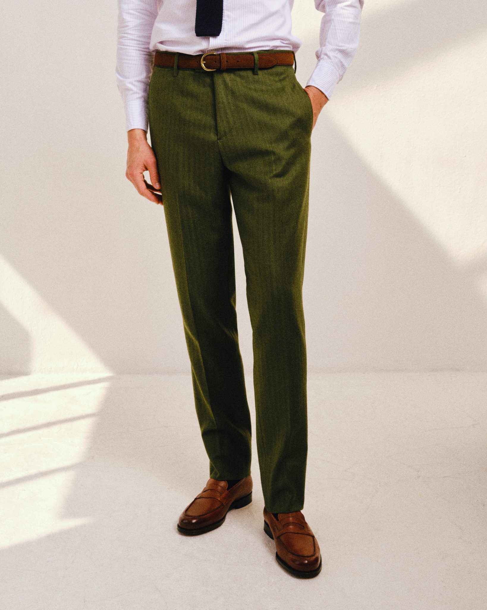 Pantalon Homme Gurkha Vintage - Taille M, Tour De Taille 40", Marron, Coton, Neuf Avec étiquettes