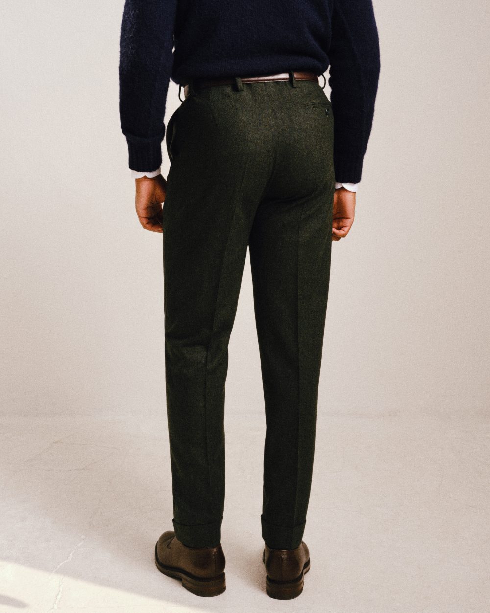 Pantalon Coupe Une Pince S3 Ceinture / Tweed