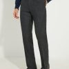Pantalon en flanelle anthracite Scavini, vue de face complète.