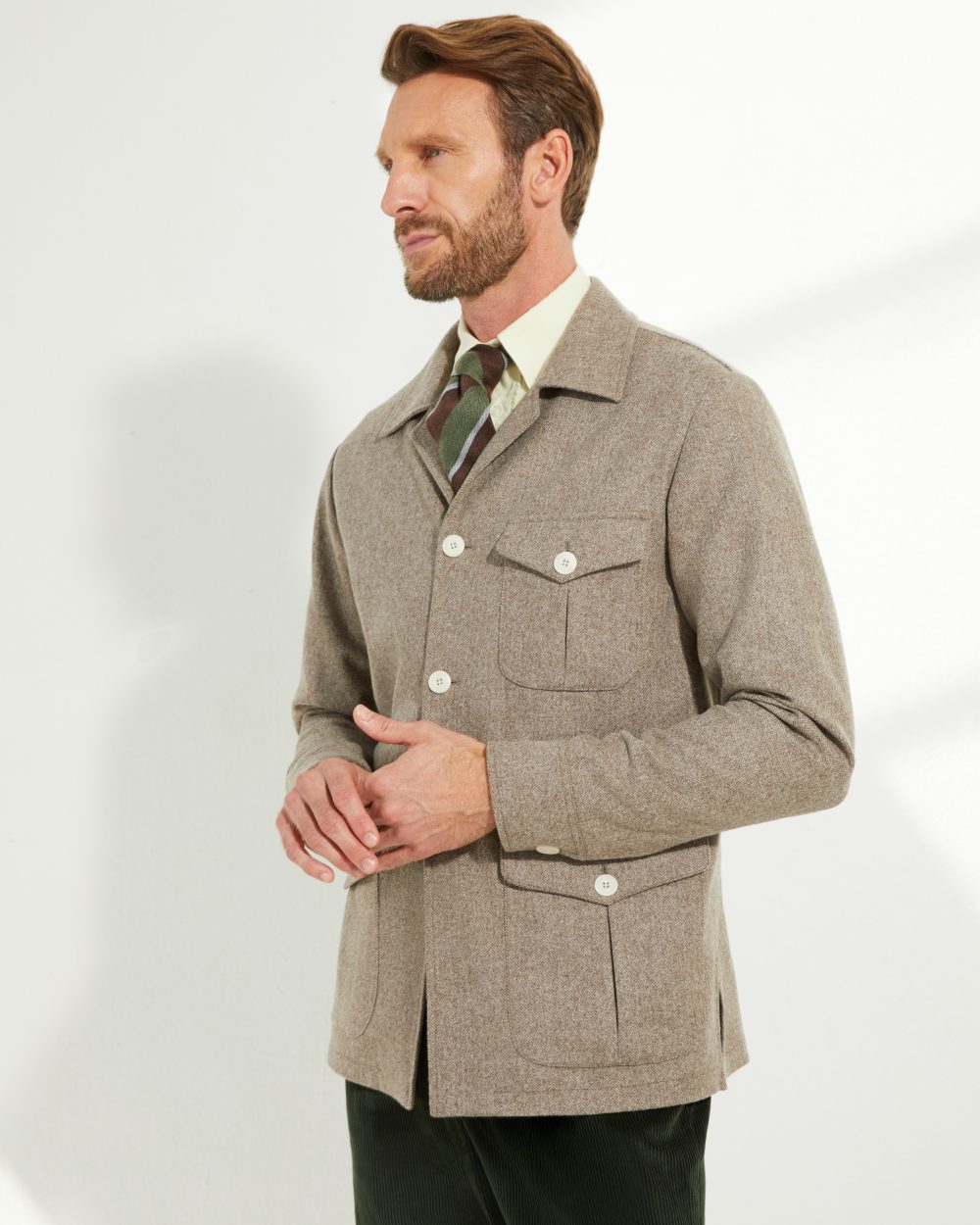 Veste Faubourg / Flanelle chevrons