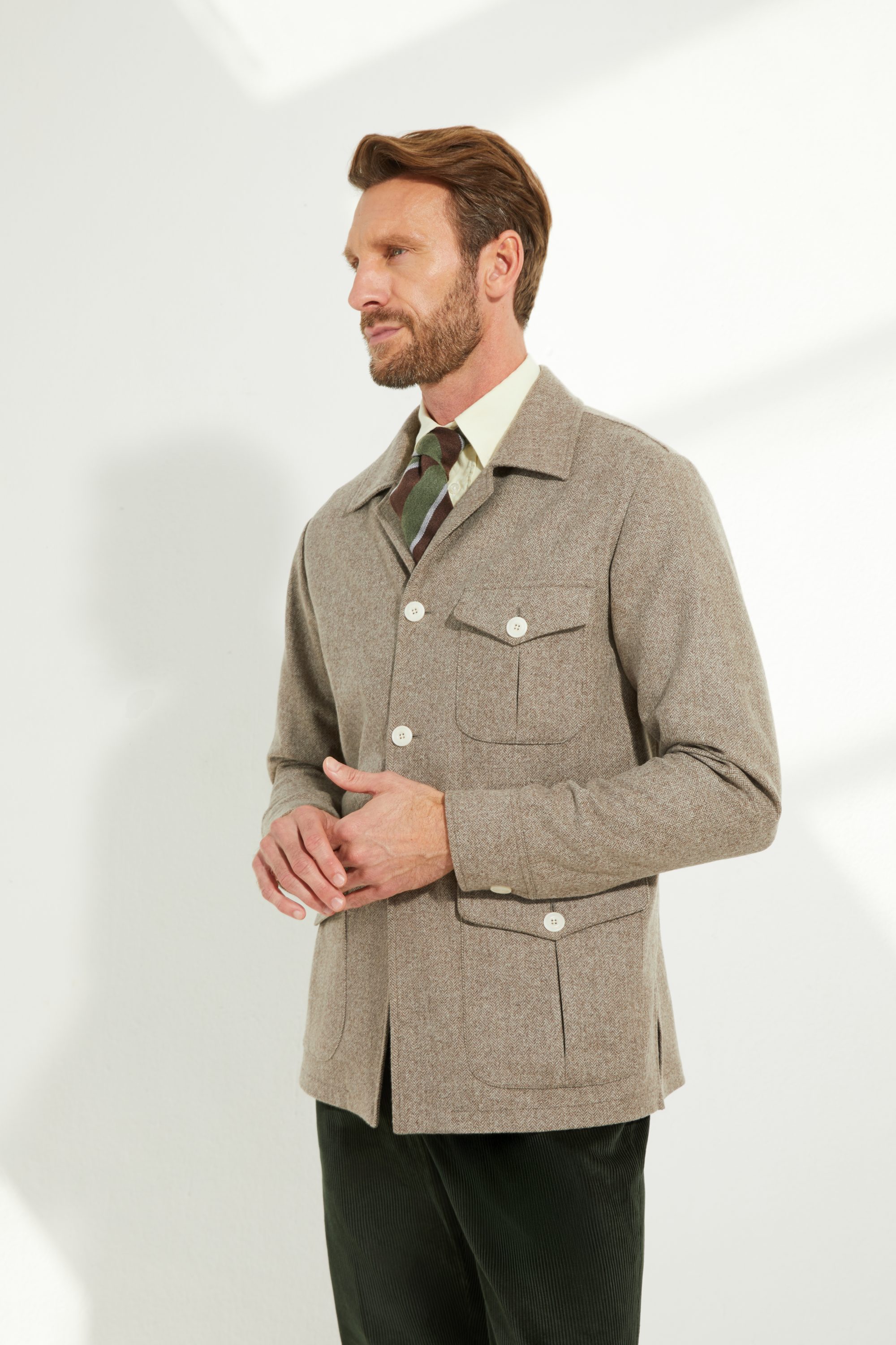 Veste Faubourg / Flanelle chevrons