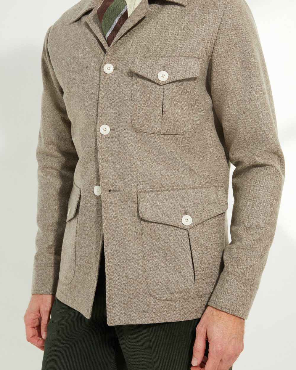 Veste Faubourg / Flanelle chevrons