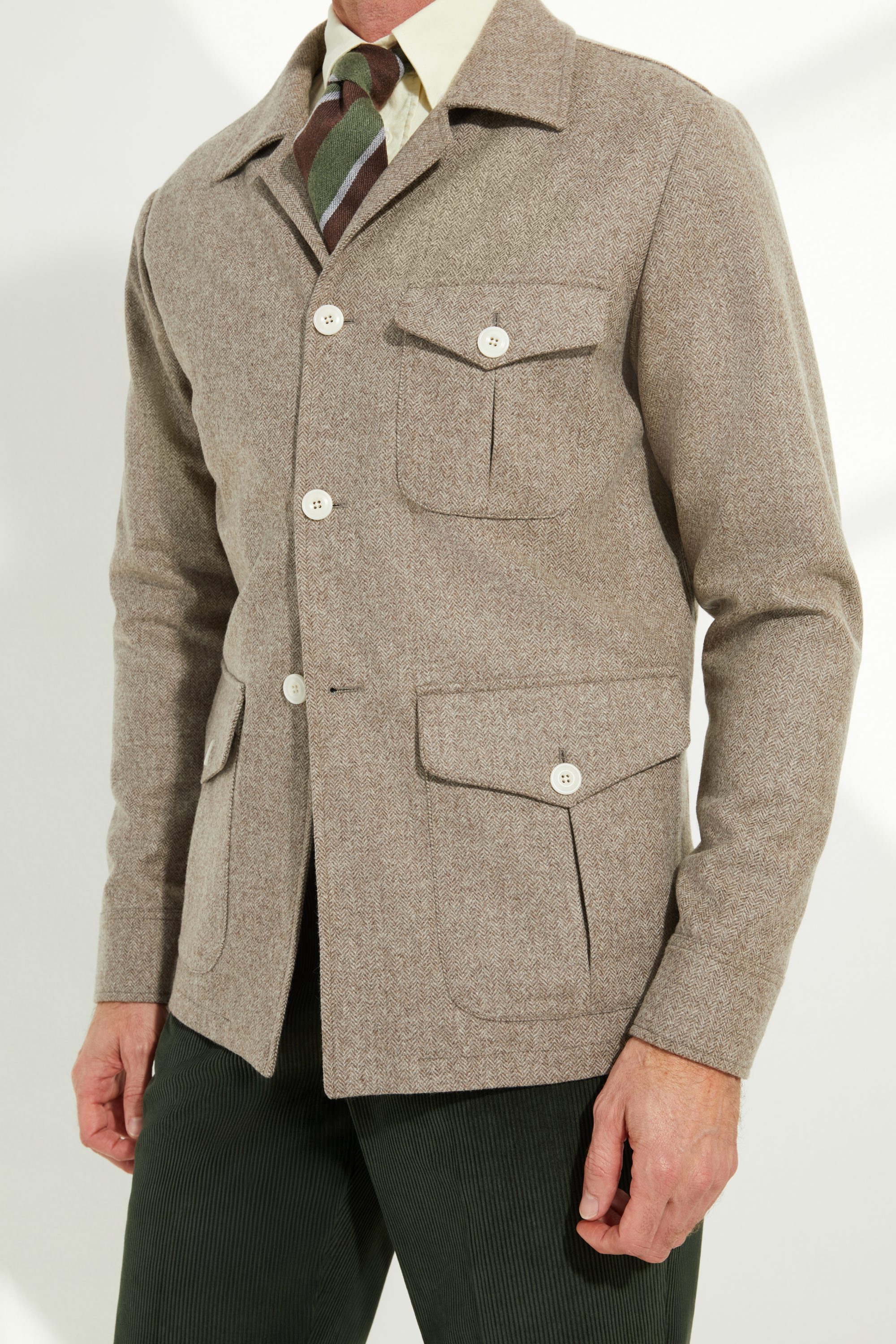 Veste Faubourg / Flanelle chevrons
