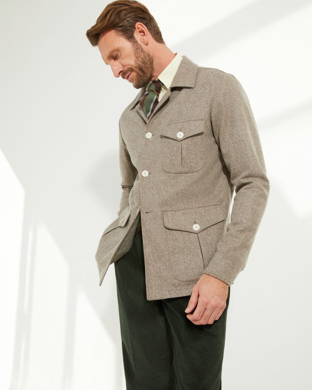 Veste Faubourg / Flanelle chevrons