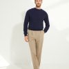 Crew-neck Sweater / Shaggy Shetland Wool