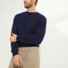 Crew-neck Sweater / Shaggy Shetland Wool
