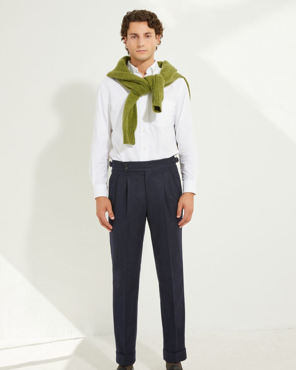 S4 Two Pleats Trousers / Flannel