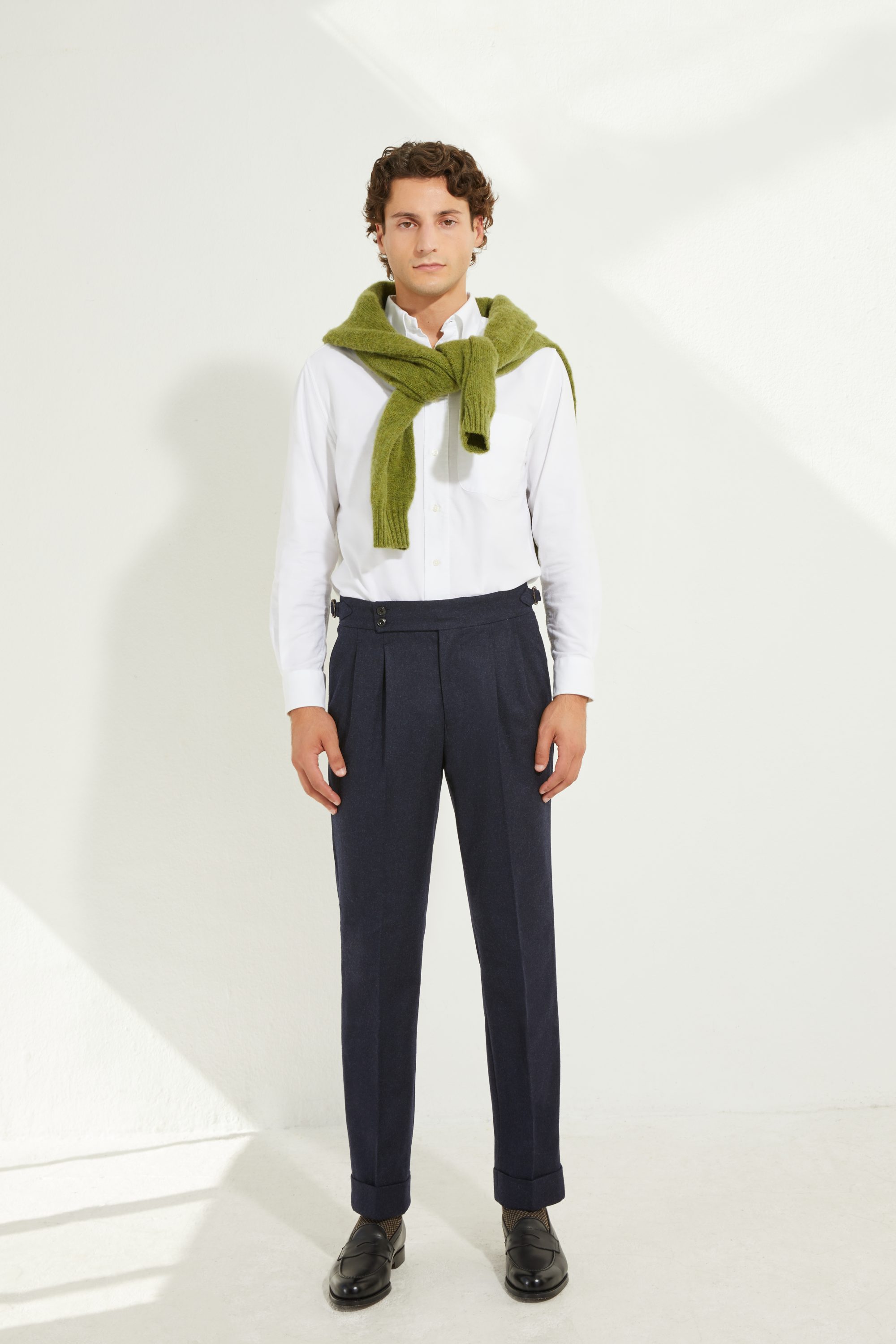 S4 Two Pleats Trousers / Flannel