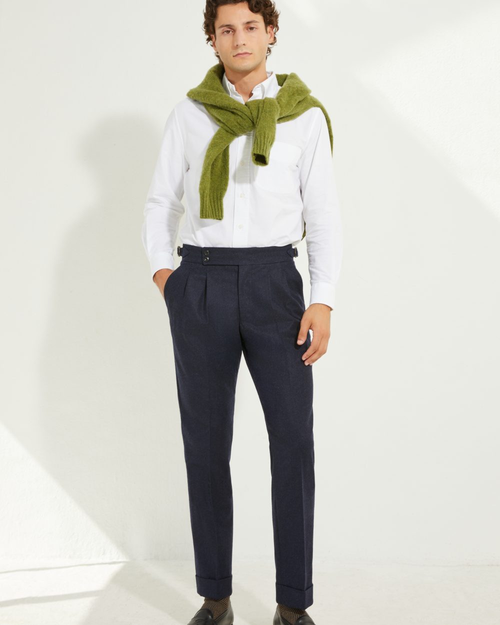 S4 Two Pleats Trousers / Flannel