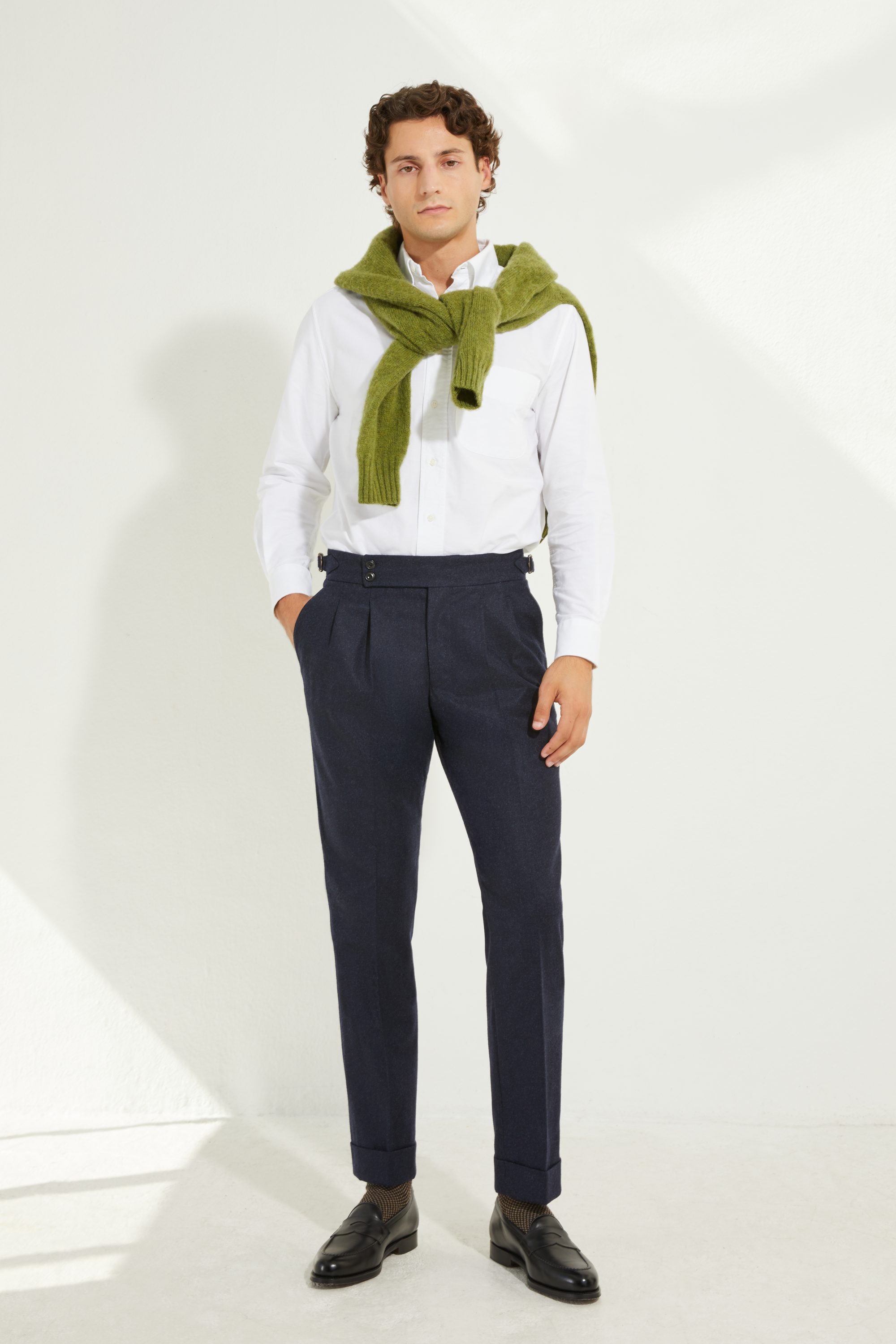 S4 Two Pleats Trousers / Flannel