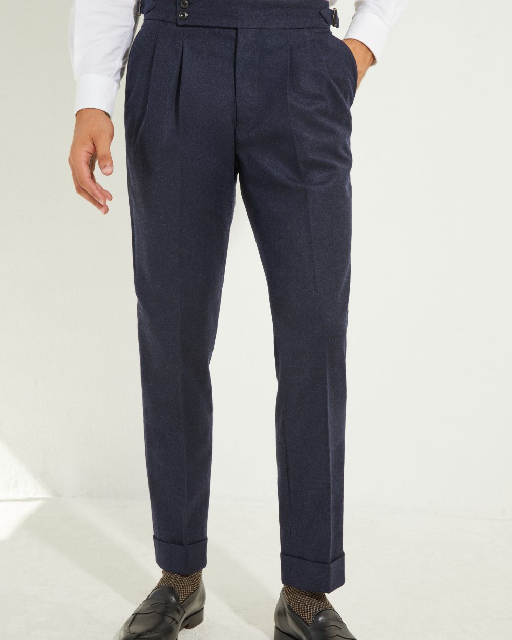 S4 Two Pleats Trousers / Flannel