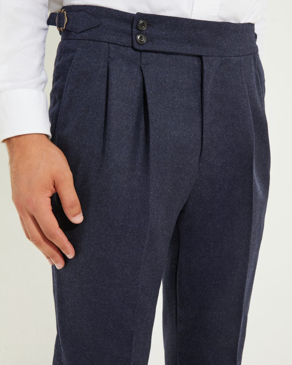 S4 Two Pleats Trousers / Flannel