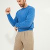 Crew-neck Sweater / Shaggy Shetland Wool