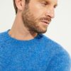 Crew-neck Sweater / Shaggy Shetland Wool