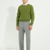 Crew-neck Sweater / Shaggy Shetland Wool