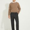 Crew-neck Sweater / Shaggy Shetland Wool