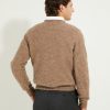 Crew-neck Sweater / Shaggy Shetland Wool