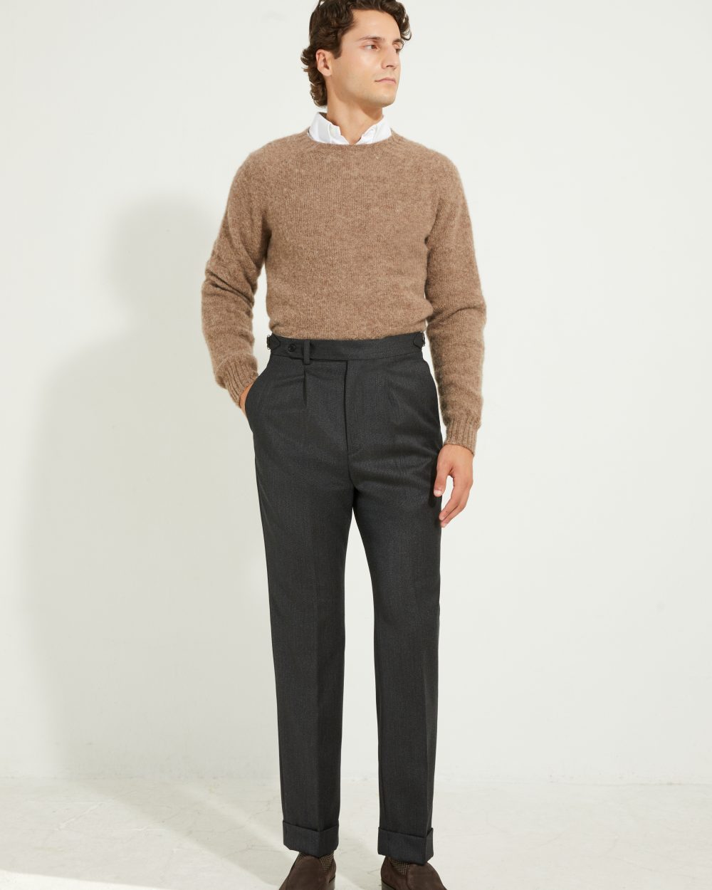 S3 Single Pleat Trousers / Whipcord