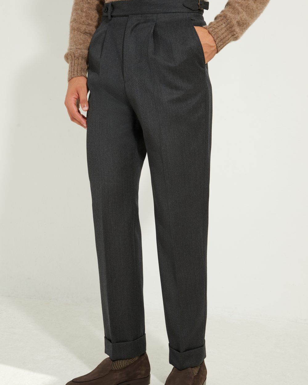 S3 Single Pleat Trousers / Whipcord