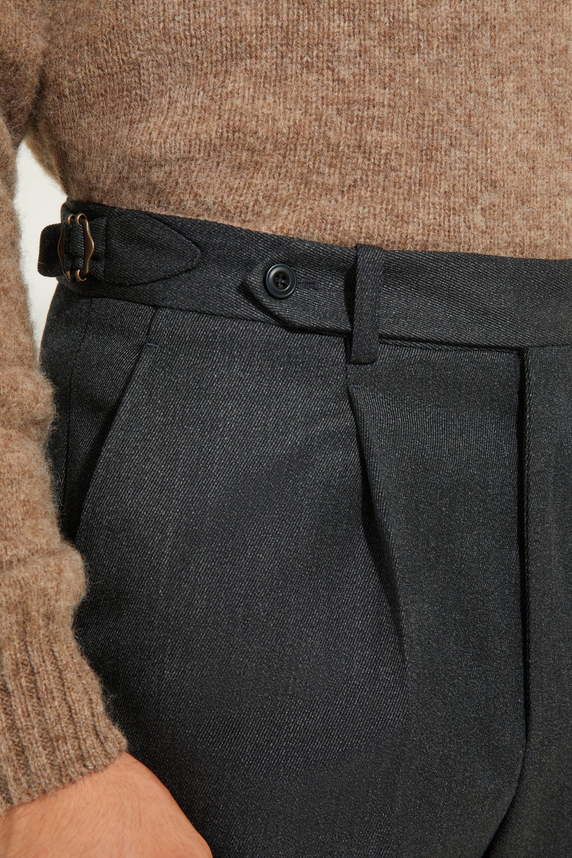 S3 Single Pleat Trousers / Whipcord