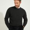Crew-neck Sweater / Shaggy Shetland Wool