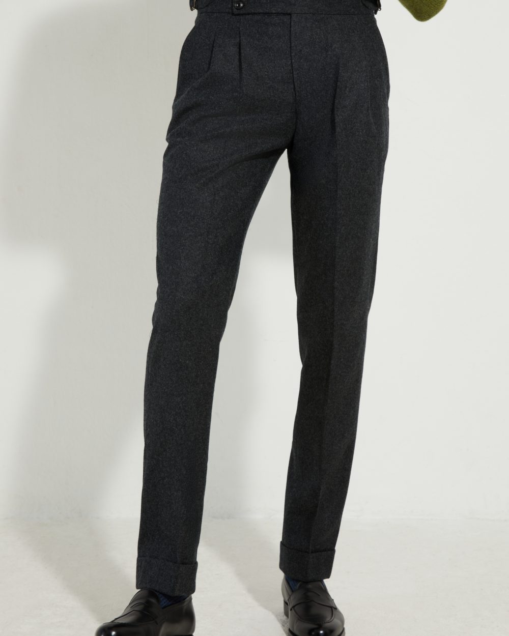 S4 Two Pleats Trousers / Flannel